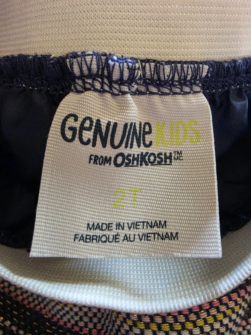 OshKosh B'gosh Multicolor Striped Mini Skirt with Cream Waistband